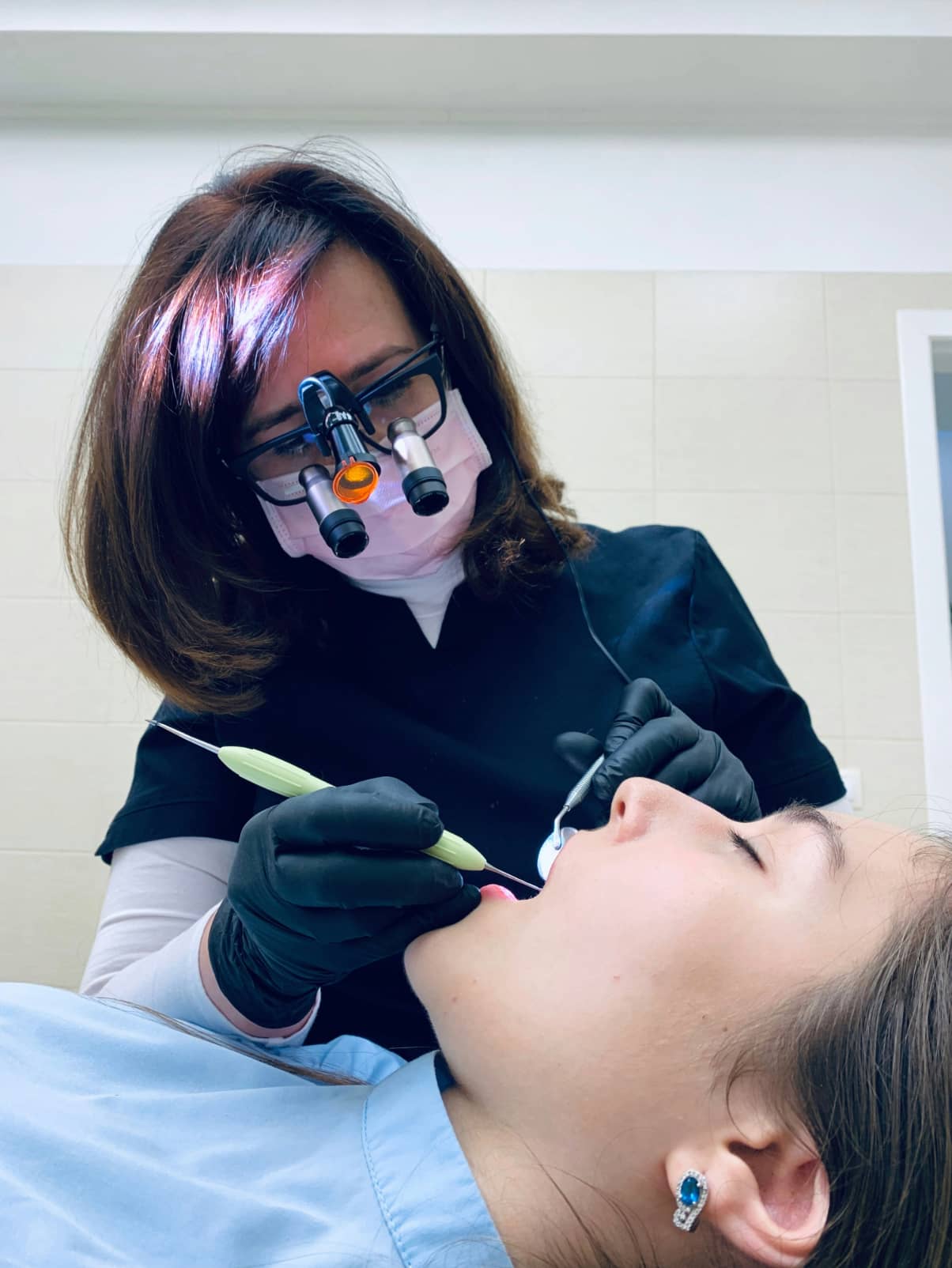 female dentist